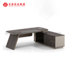 Mesa de escritório luxuosa Boss moderna em forma de L Ceo Mesa de escritório executivo Móveis de escritório comercial