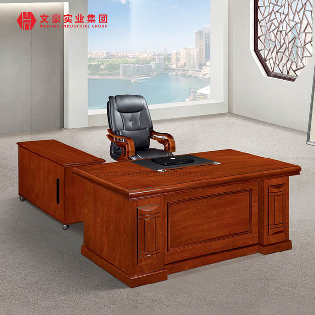 Fabricante de móveis de escritório na China Mesa de escritório com pintura pós-folheada antiga