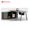 Mesa de escritório moderna em forma de L Mesa de escritório executiva de luxo de alta qualidade e cadeira Ceo Boss Office Table