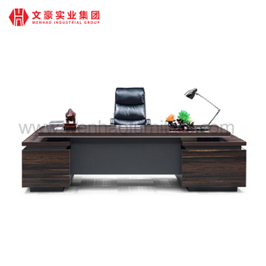 Executivo de mesa de escritório com design de moda moderno de luxo CEO CEO em forma de L