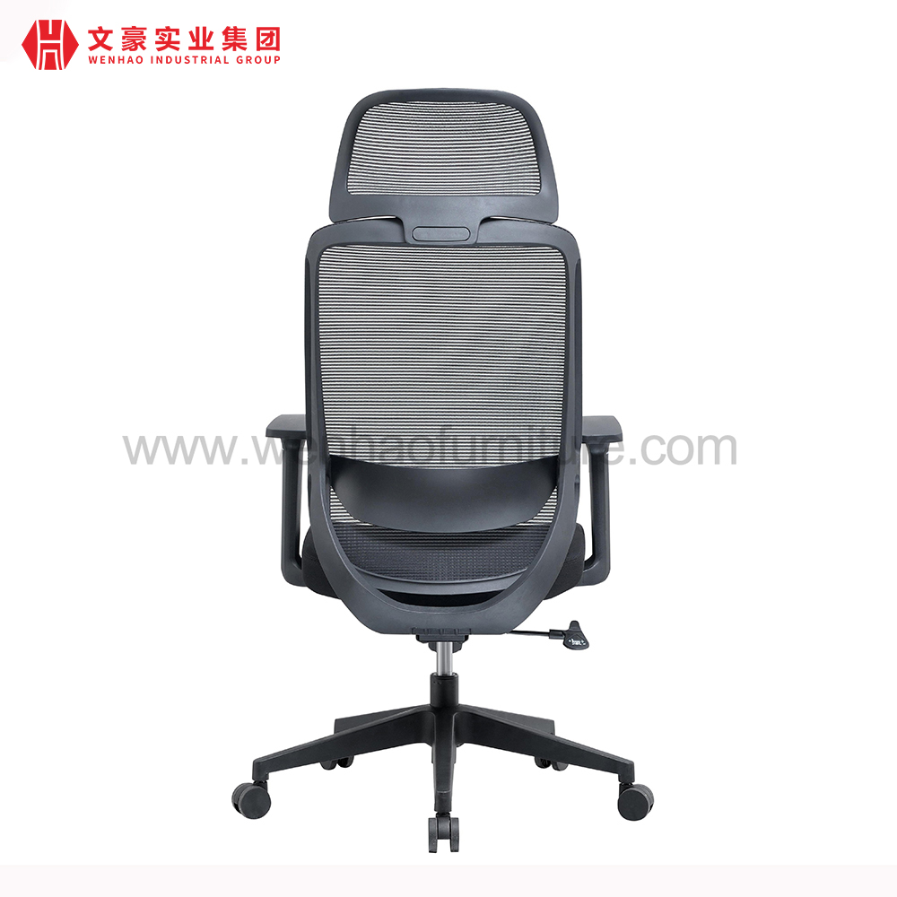 Giro ergonômico traseiro alto da cadeira do escritório da malha e cadeira executiva com cabeceira ajustável
