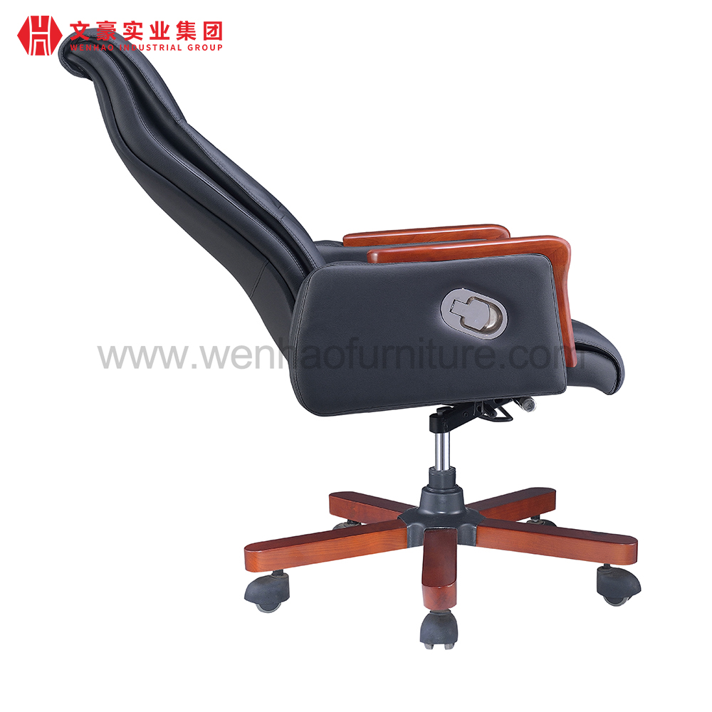 Cadeiras de mesa estofadas clássicas de couro ergonômicas da cadeira do escritório executivo da parte alta