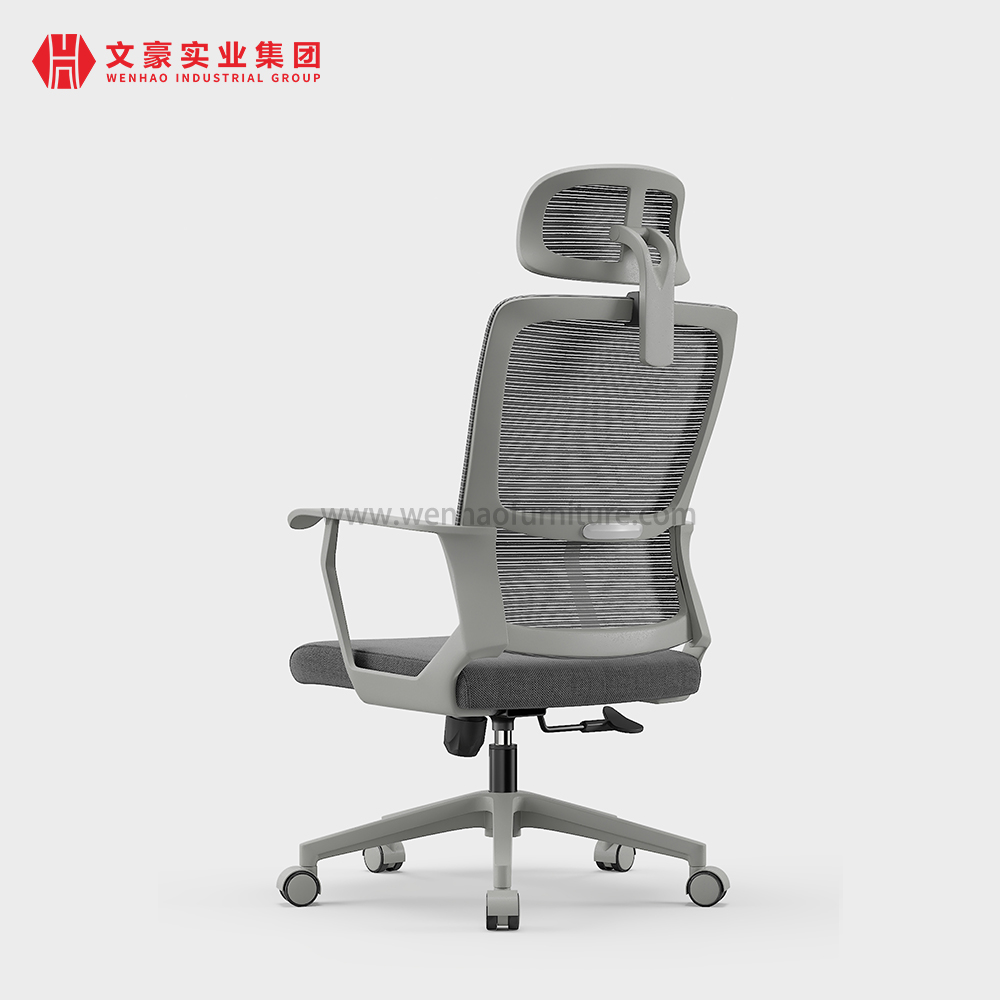 Cadeira ergonômica do escritório da malha traseira alta da gestão cadeiras de mesa estofadas giratórias com apoio de cabeça