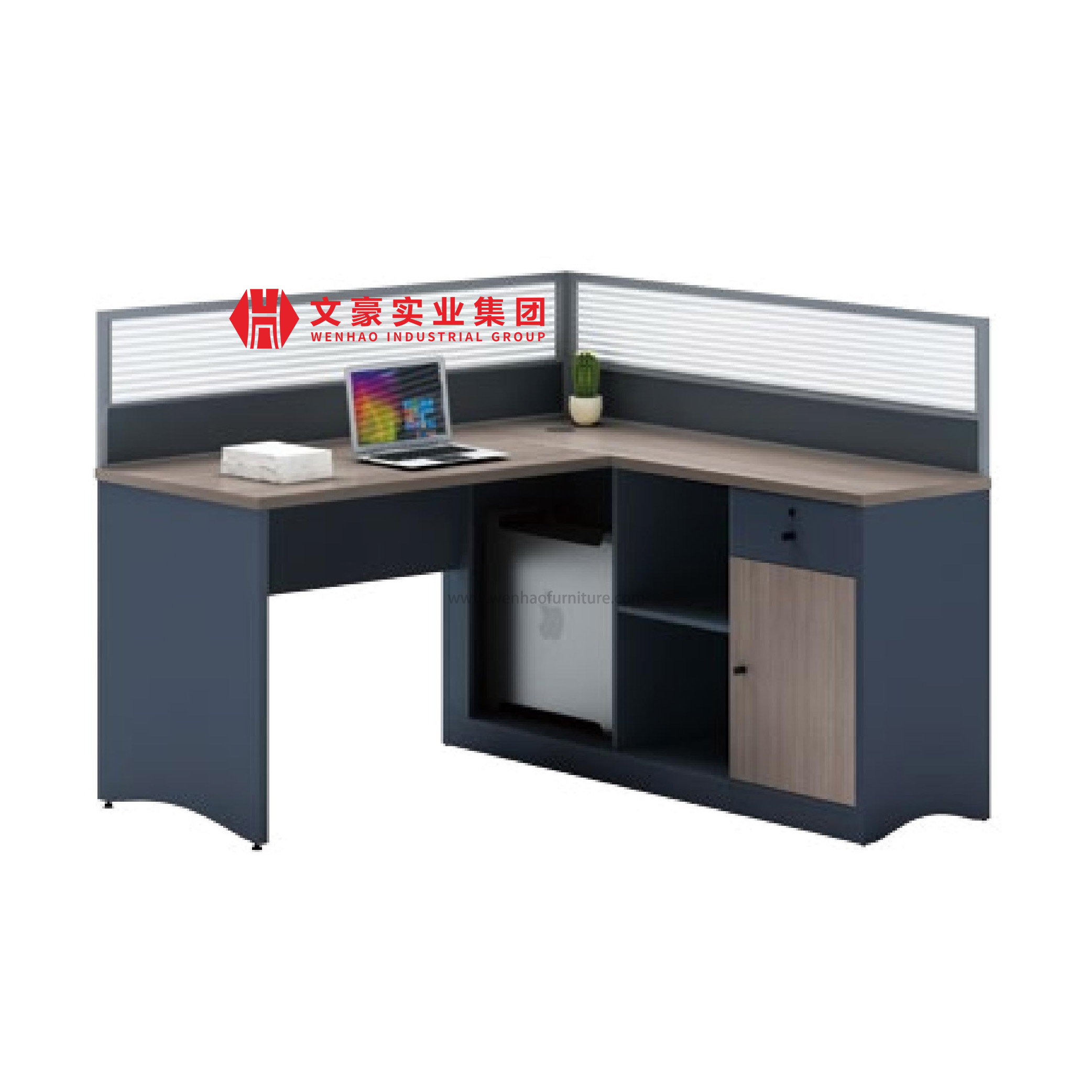 Mobília feita sob encomenda da mesa da estação de trabalho do escritório compartimento da pessoa de 6 Seater