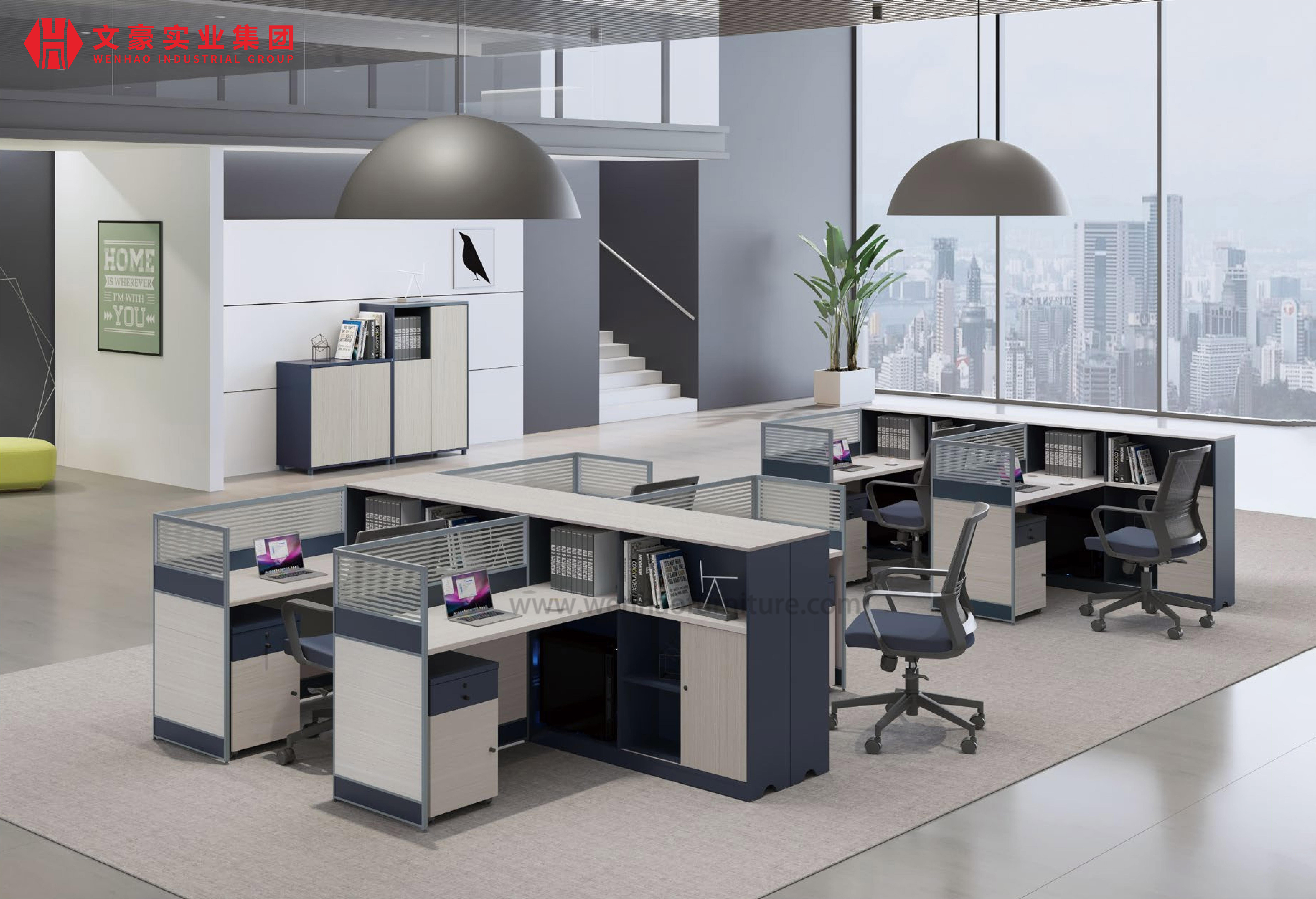 Mesa de estação de trabalho modular móvel de alta qualidade Mobiliário de escritório Partição de escritório para computador