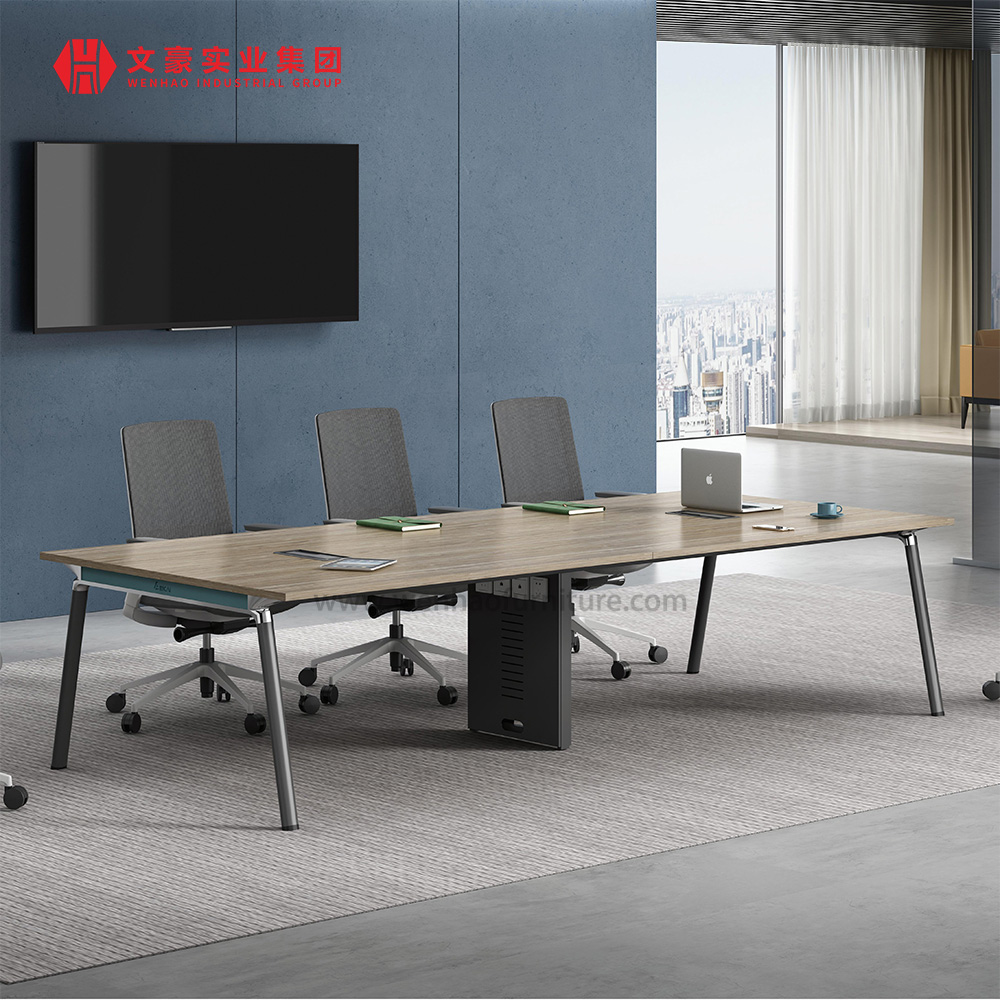 Mesa de escritório em melamina Mesa de conferência Design Mesa de reunião