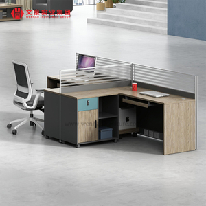 Espaço de trabalho moderno 4 6 8 10 pessoas, estação de trabalho de escritório com divisória, cubículo de mesa, estação de trabalho modular de escritório