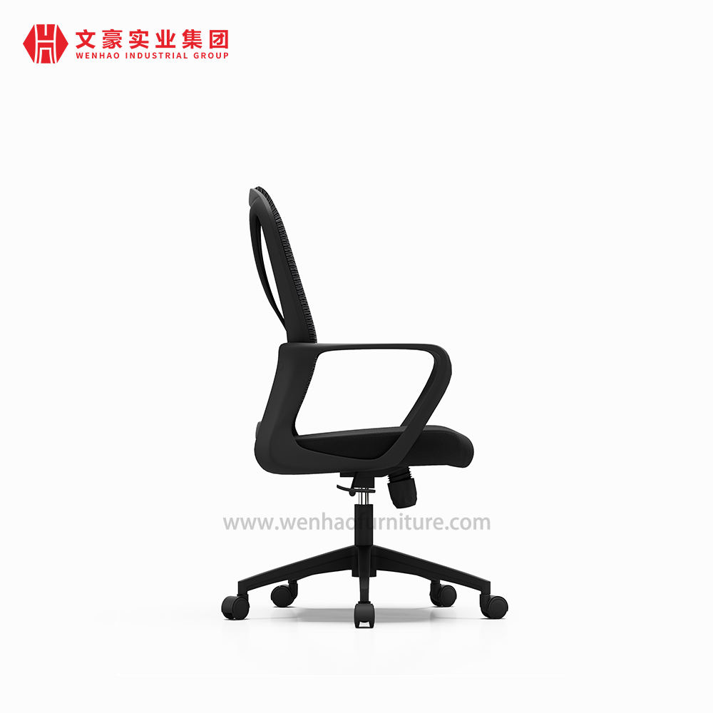 Fornecedor de cadeiras de mesa giratórias estofadas para cadeira de escritório preta acessível na China