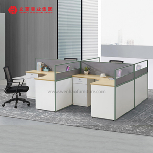 Mesa modular da estação de trabalho do pessoal do cubículo 4 do mobiliário de escritório
