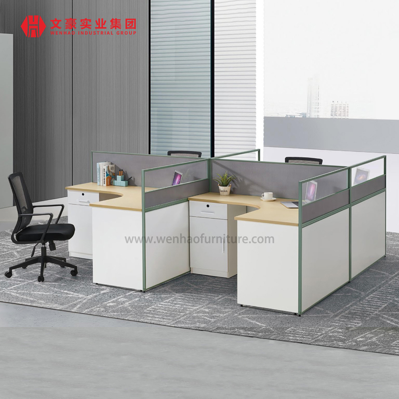Mesa modular da estação de trabalho do pessoal do cubículo 4 do mobiliário de escritório