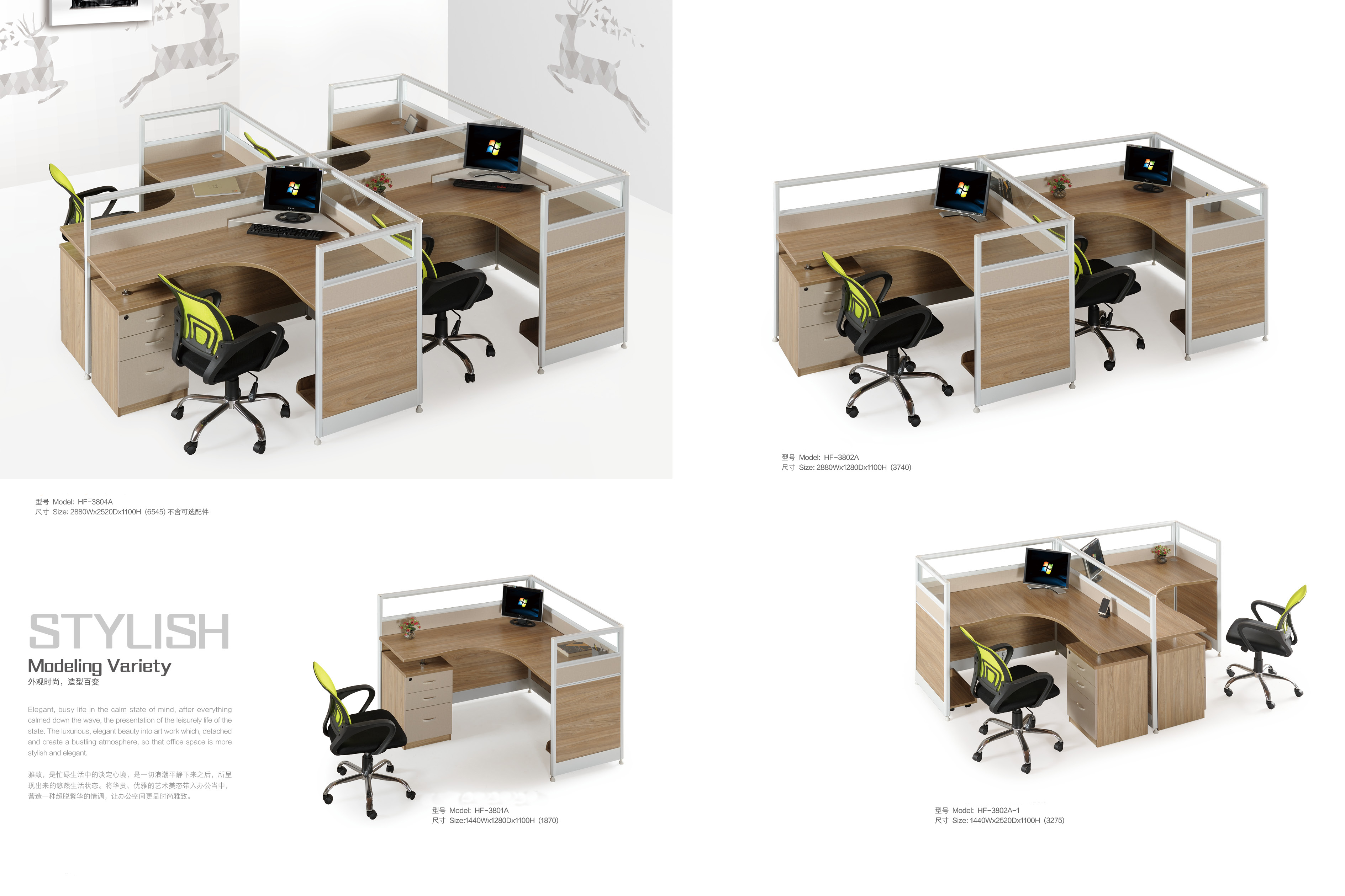 Mesa de trabalho para 4 pessoas