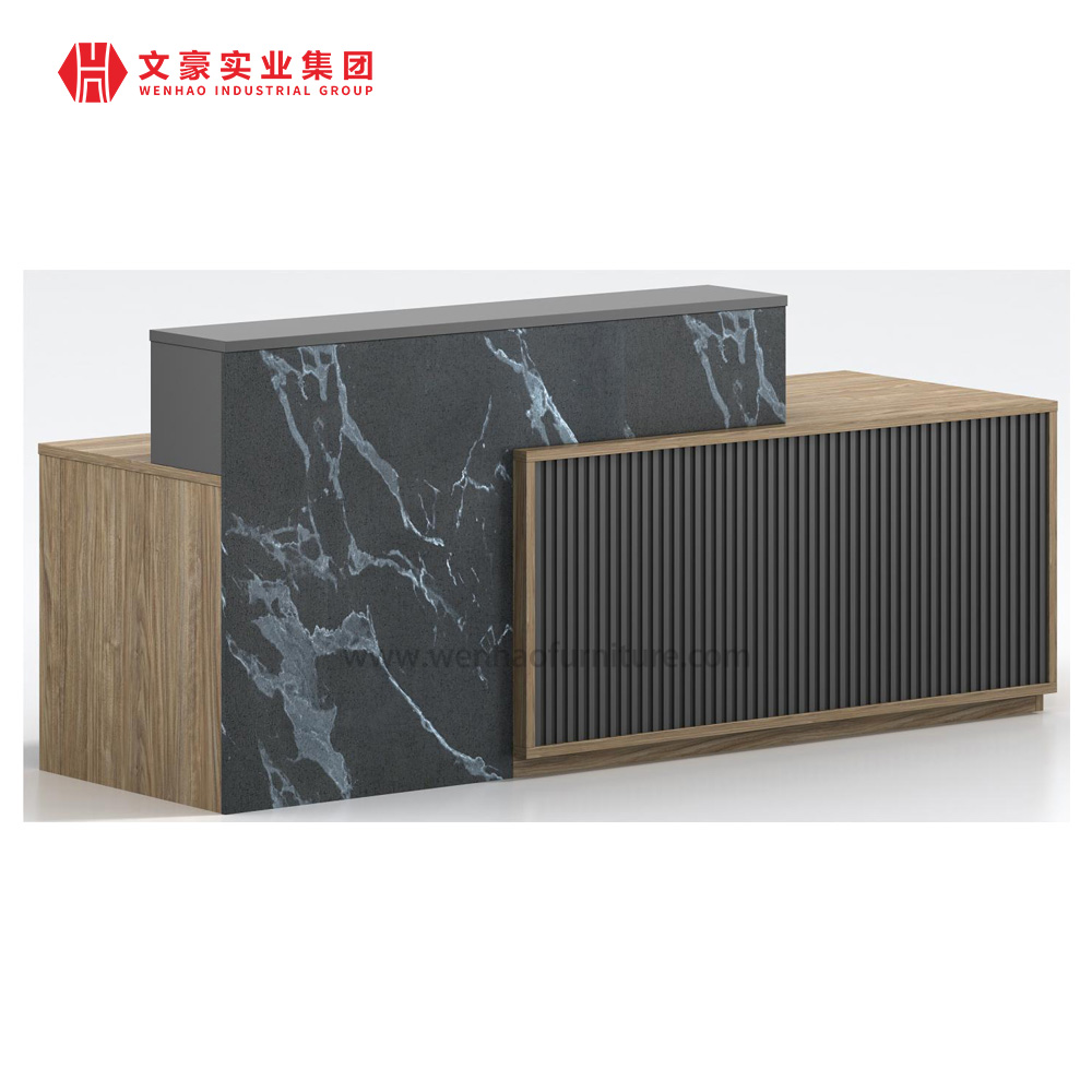 Mesa de recepção de hotel simples empresa de móveis por atacado para lobby