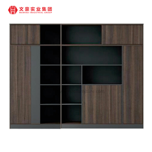 Estantes de móveis de escritório Wenhao Armário de livros de escritório de madeira personalizado 