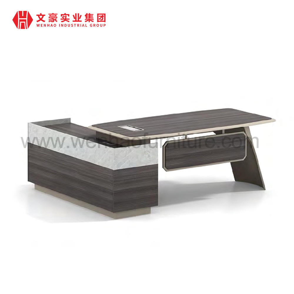 Escritório High End em forma de L Gerente Executivo Mesa CEO Office Desk