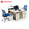 Mesa de escritório executiva Design moderno Mesa de escritório para computador com espaço aberto 2 4 6 lugares Mesa modular para funcionários de escritório