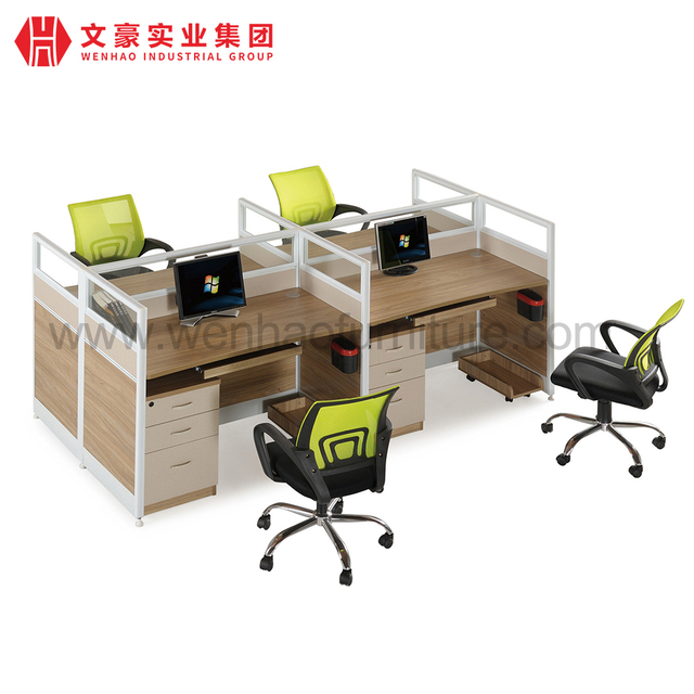 Cubículos de estação de trabalho com partição de escritório para computador de mesa modular de estúdio móvel