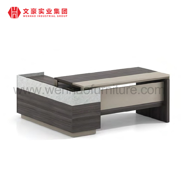Mesa de escritório industrial contemporânea, gerente de mesa, escritório executivo, chefe