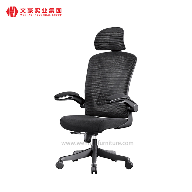 Cadeira executiva moderna do escritório com as cadeiras de mesa ergonômicas estofadas encosto de cabeça da malha