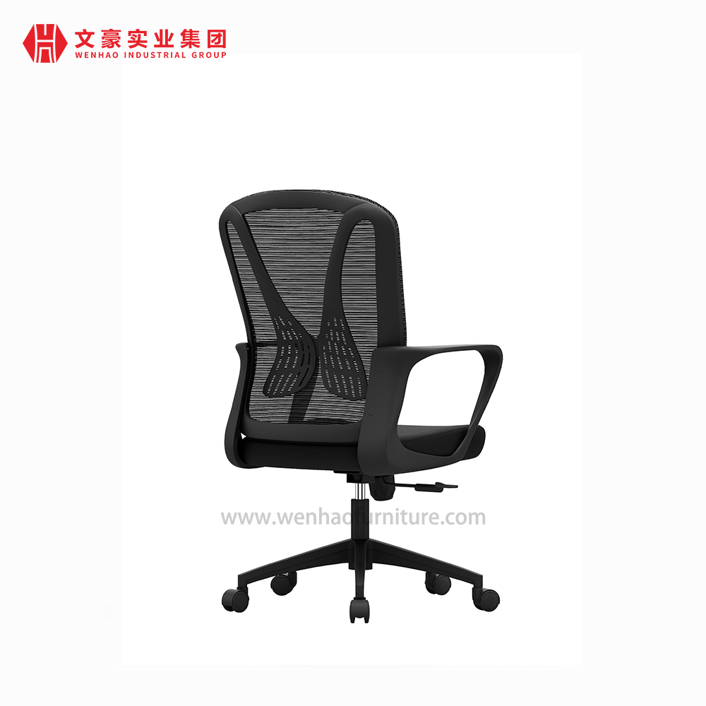 Fornecedor de cadeiras de mesa giratórias estofadas para cadeira de escritório preta acessível na China