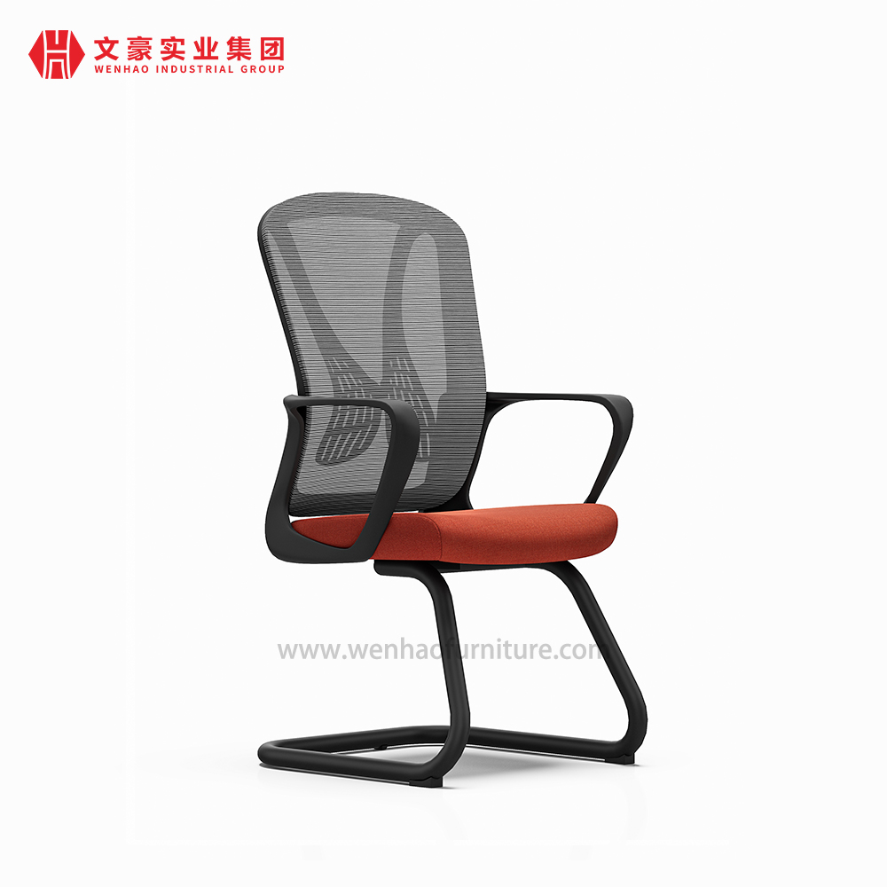 Fornecedor de cadeiras de mesa estofadas para cadeira de conferência de escritório de malha cinza moderna na China
