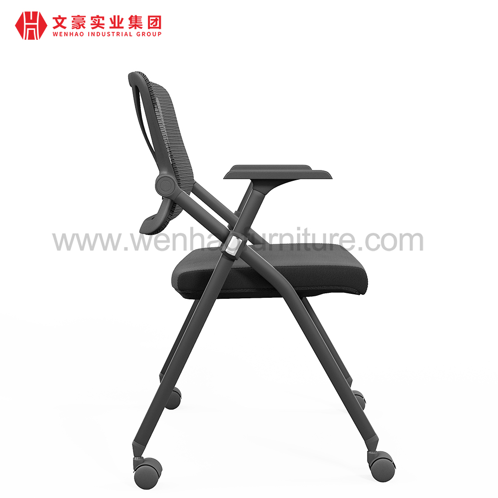 Cadeira de escrivaninha de treinamento na China com rodízios e mesa de computador