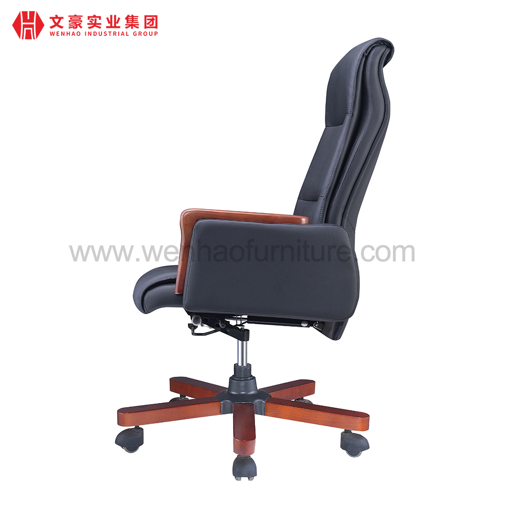 Cadeiras de mesa estofadas clássicas de couro ergonômicas da cadeira do escritório executivo da parte alta