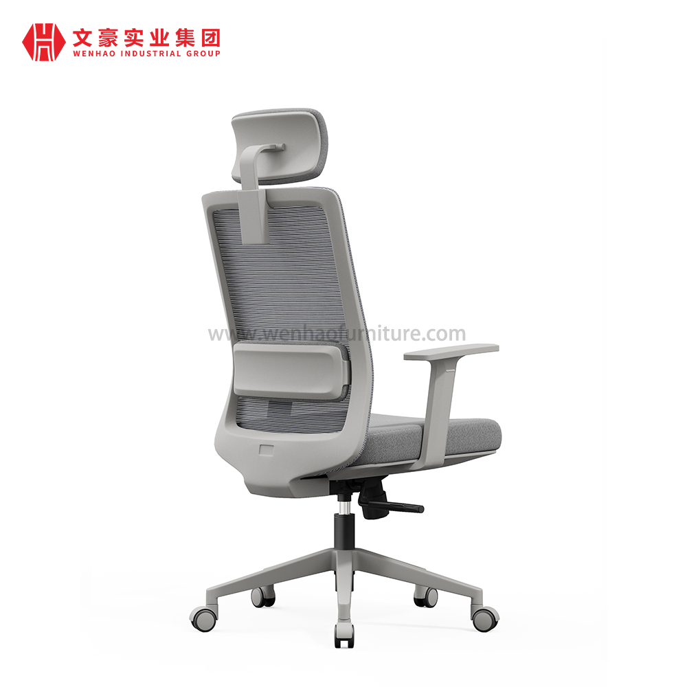 Cadeira de computador Ergo com encosto de cabeça cadeiras de mesa estofadas em malha no Office Max
