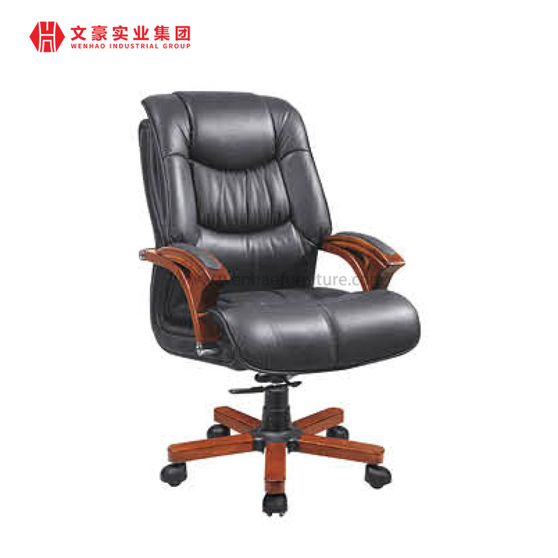 Novo atacado meados de volta pu ergonômico giratória cadeira de escritório executivo luxo couro cadeiras de escritório