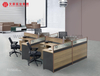 Fornecedor de móveis Foshan Xinda Clover Office Cubicle Workstation Moderno para 2 4 6 8 pessoas