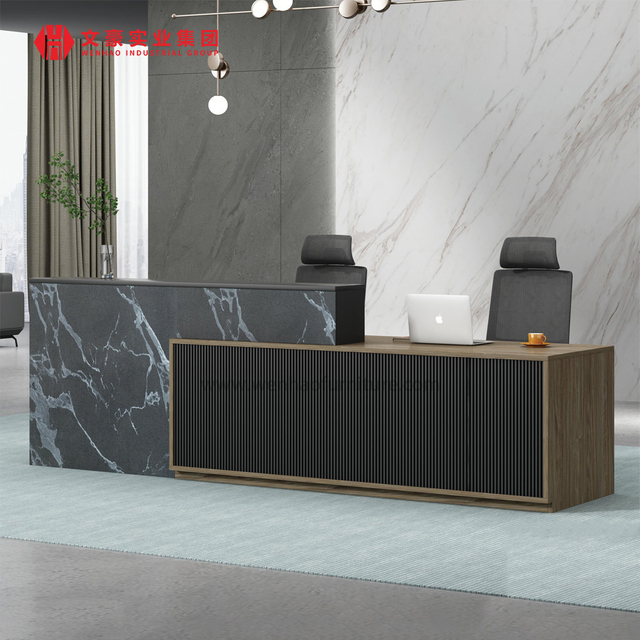 Mesa de recepção de hotel simples empresa de móveis por atacado para lobby