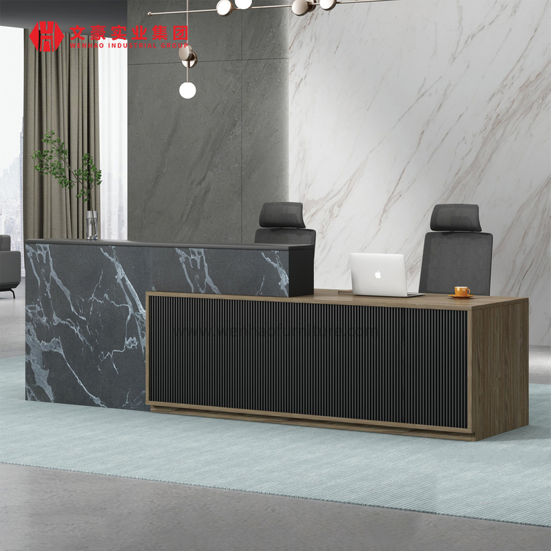 Mesa de recepção de hotel simples empresa de móveis por atacado para lobby