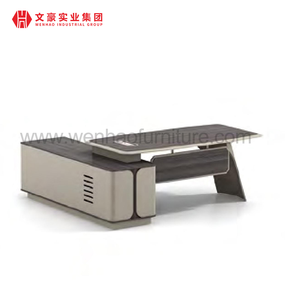 L comercial tabela do chefe da mesa do gerente da melamina da mesa da forma para o escritório