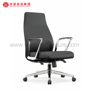 Cadeira de couro moderna para escritório chefe giratória profissional estofada fabricantes de cadeiras de mesa na China