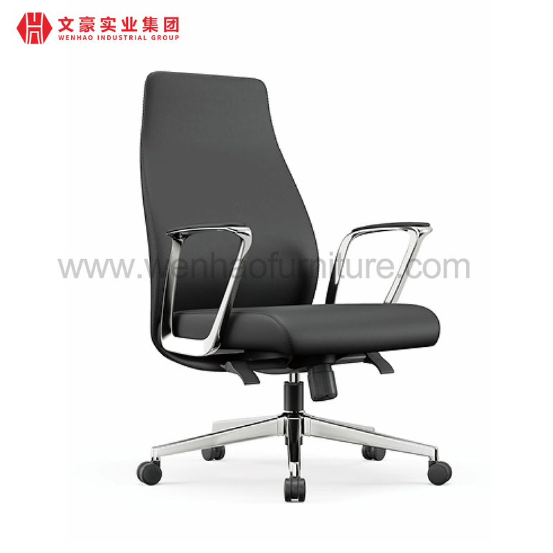 Cadeira de couro moderna para escritório chefe giratória profissional estofada fabricantes de cadeiras de mesa na China