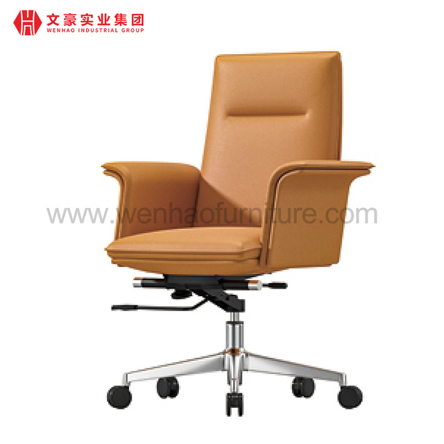 Fornecedor de cadeiras de mesa estofadas giratórias para cadeira de escritório de couro de alta qualidade na China