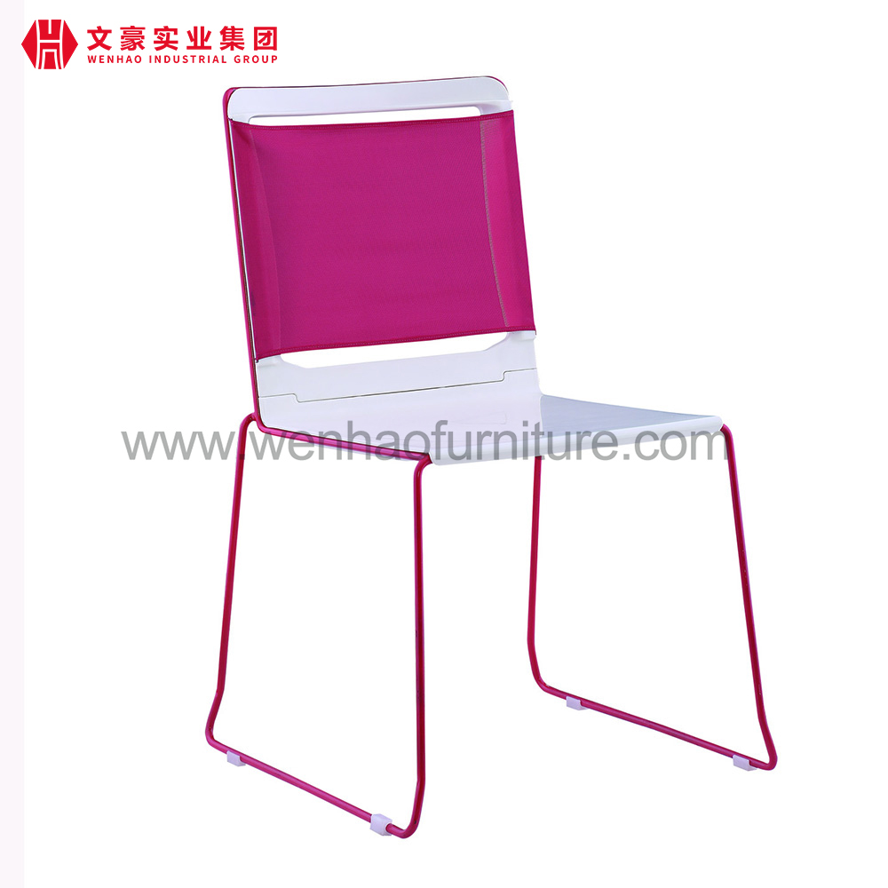 Cadeira de conferência de treinamento com mesa de escrita de estrutura de aço Cadeiras ergonômicas produtos de espaço de escritório