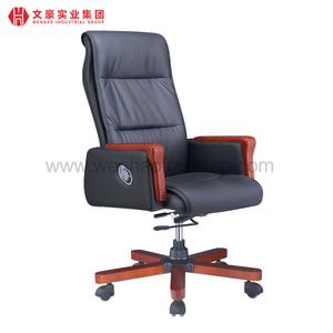 Cadeiras de mesa estofadas clássicas de couro ergonômicas da cadeira do escritório executivo da parte alta