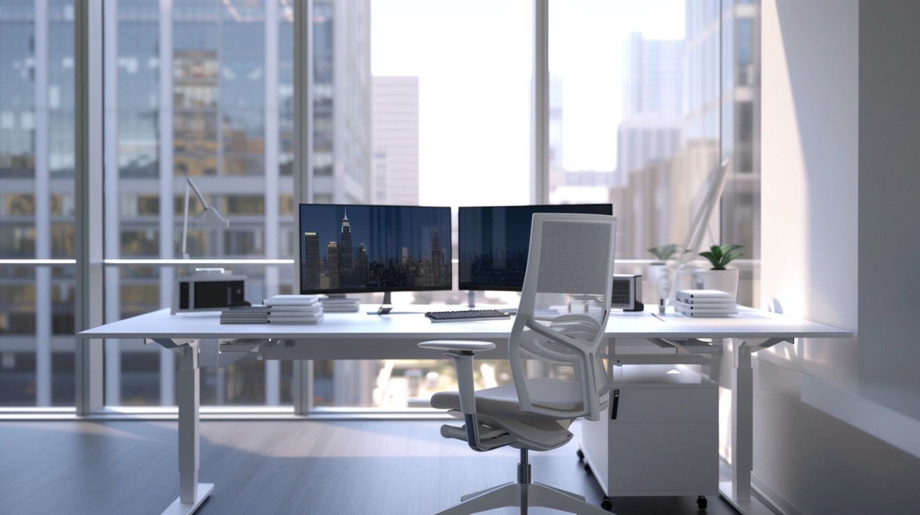 mesa de p&eacute; ajust&aacute;vel