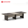 Mesa de escritório luxuosa Boss moderna em forma de L Ceo Mesa de escritório executivo Móveis de escritório comercial