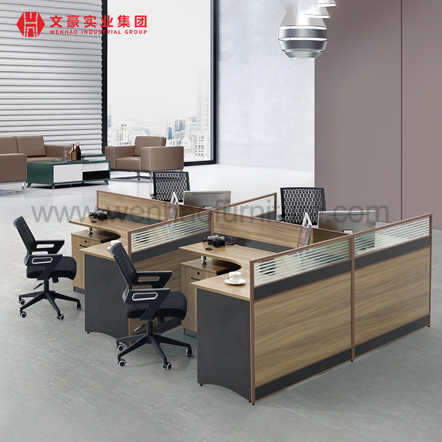 Fornecedor de móveis Foshan Xinda Clover Office Cubicle Workstation Moderno para 2 4 6 8 pessoas