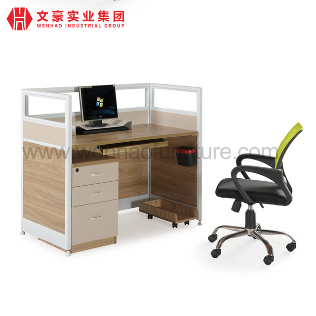 Mesa de escritório de madeira elegante para funcionários Mesa de escritório Mesas de tela de computador