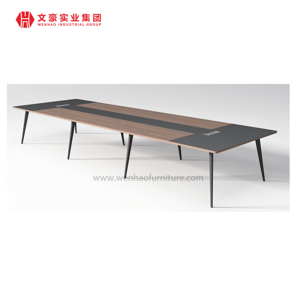 Mesa de reunião de escritório moderna, visita de trabalho simples, mesa de conferência de discussão de luxo