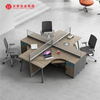 Espaço de trabalho moderno 4 6 8 10 pessoas, estação de trabalho de escritório com divisória, cubículo de mesa, estação de trabalho modular de escritório