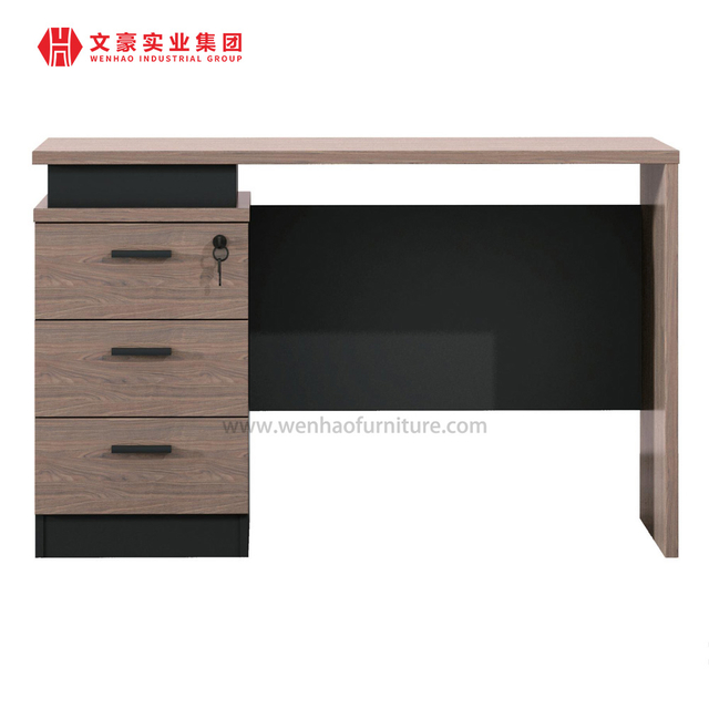 Mesa de escritório em forma de L executiva de alta tecnologia Mesa moderna de móveis de escritório