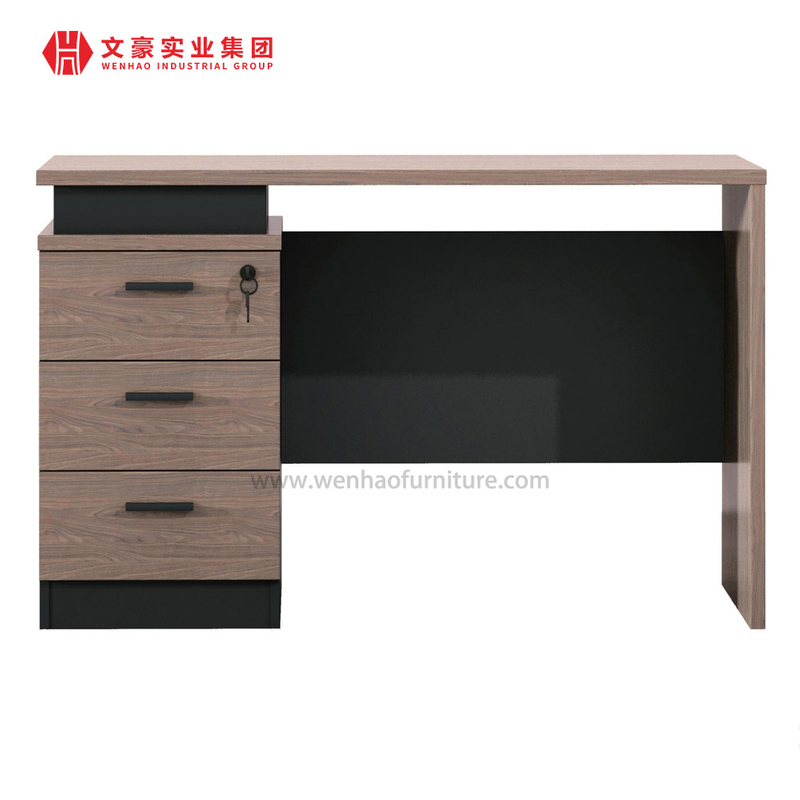 Mesa de escritório em forma de L executiva de alta tecnologia Mesa moderna de móveis de escritório