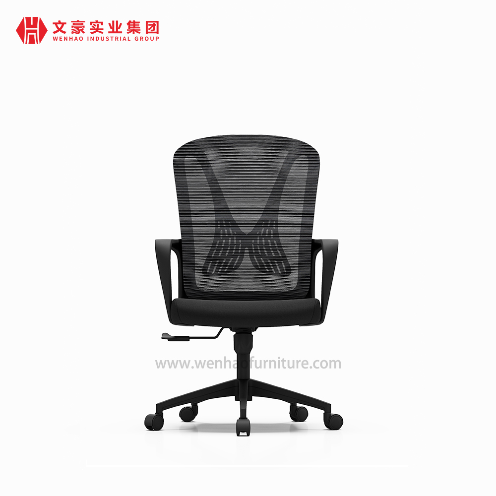 Fornecedor de cadeiras de mesa giratórias estofadas para cadeira de escritório preta acessível na China