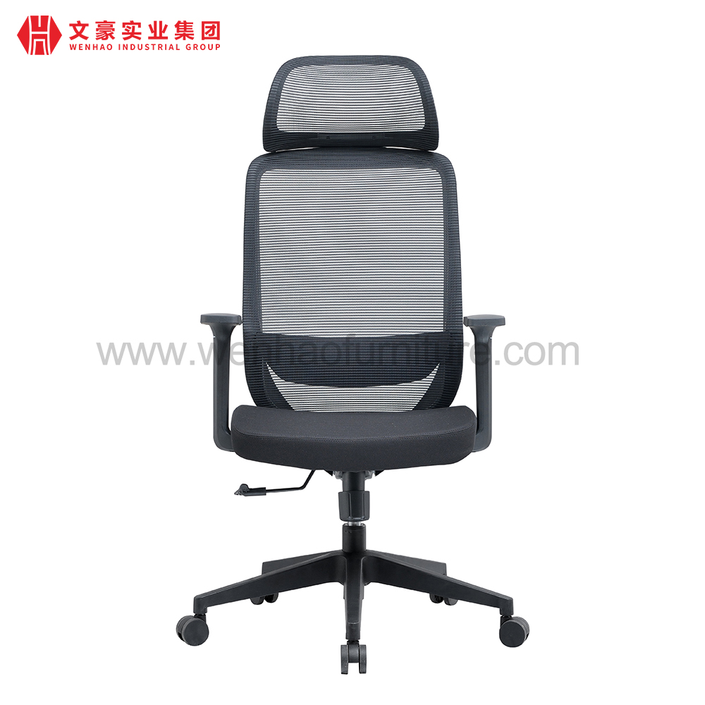 Giro ergonômico traseiro alto da cadeira do escritório da malha e cadeira executiva com cabeceira ajustável