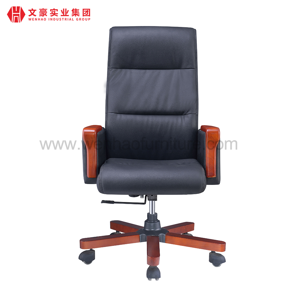Cadeiras de mesa estofadas clássicas de couro ergonômicas da cadeira do escritório executivo da parte alta