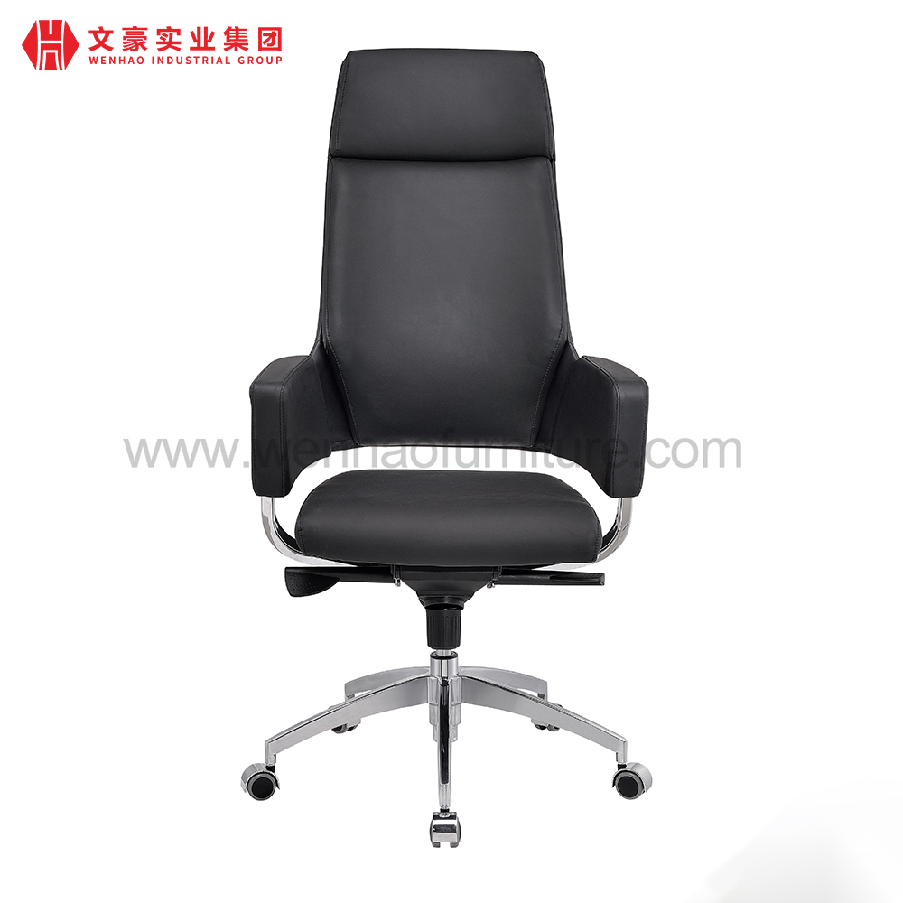 Novo atacado meados de volta pu ergonômico giratória cadeira de escritório executivo luxo cadeiras de mesa de couro