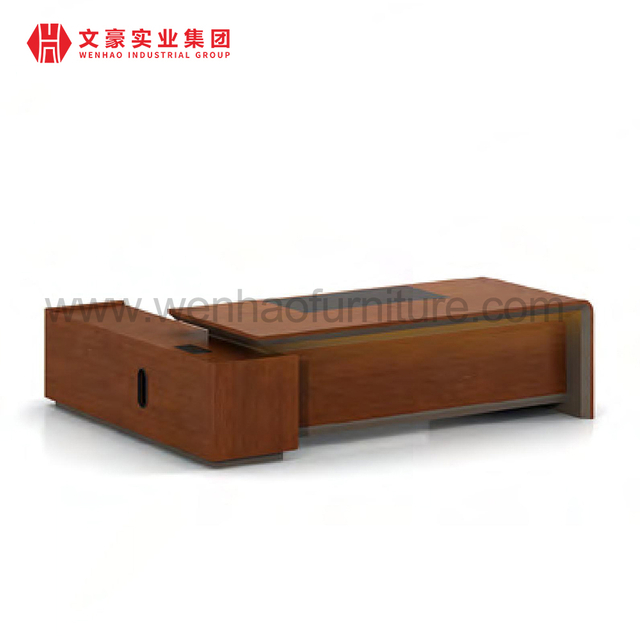 Mesa executiva moderna e luxuosa em formato de L, chefe, mesa de escritório, alta tecnologia, móveis de escritório, mesa de gerente